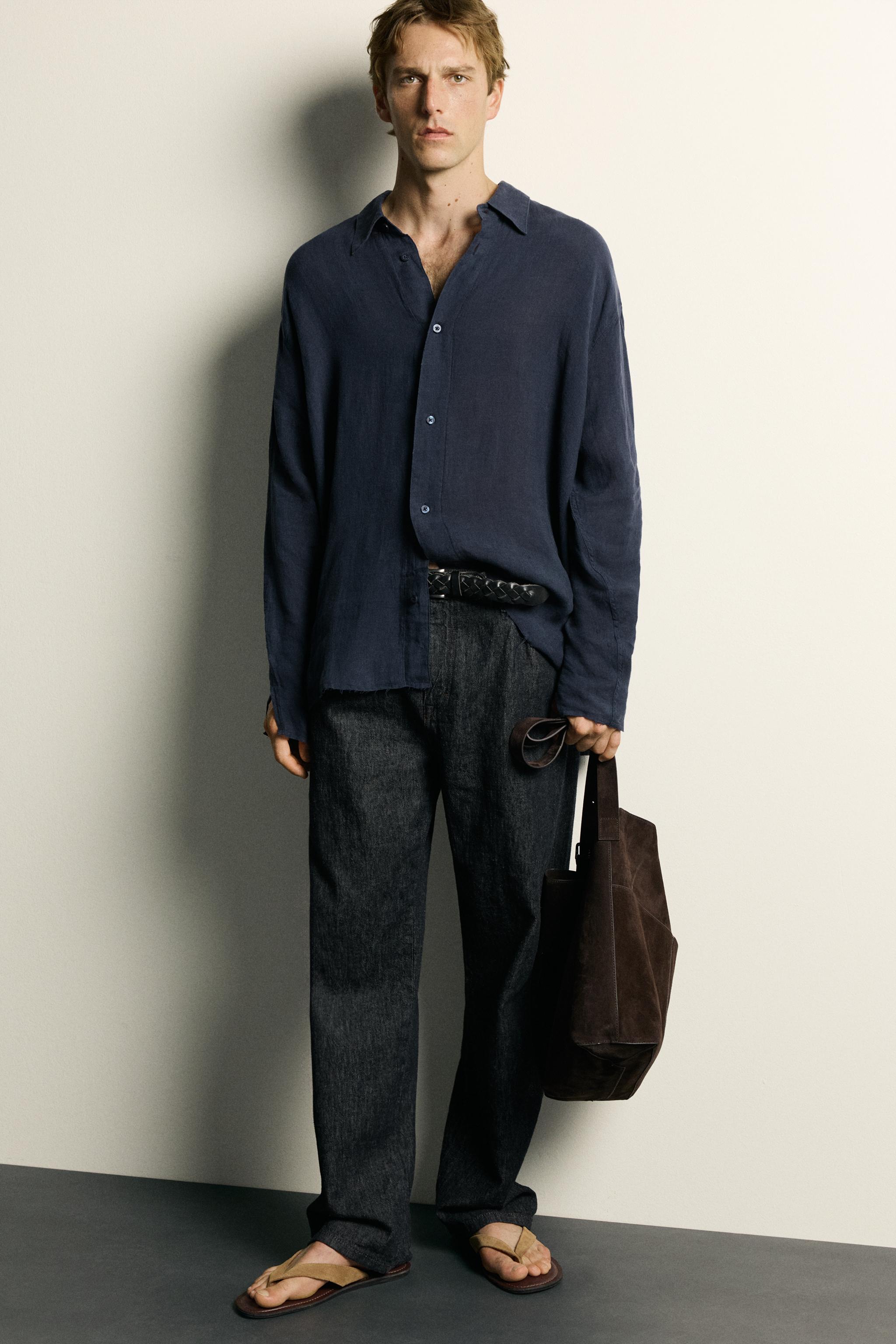 LIGHTWEIGHT 100% LINEN RELAXED FIT SHIRT